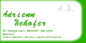 adrienn wehofer business card